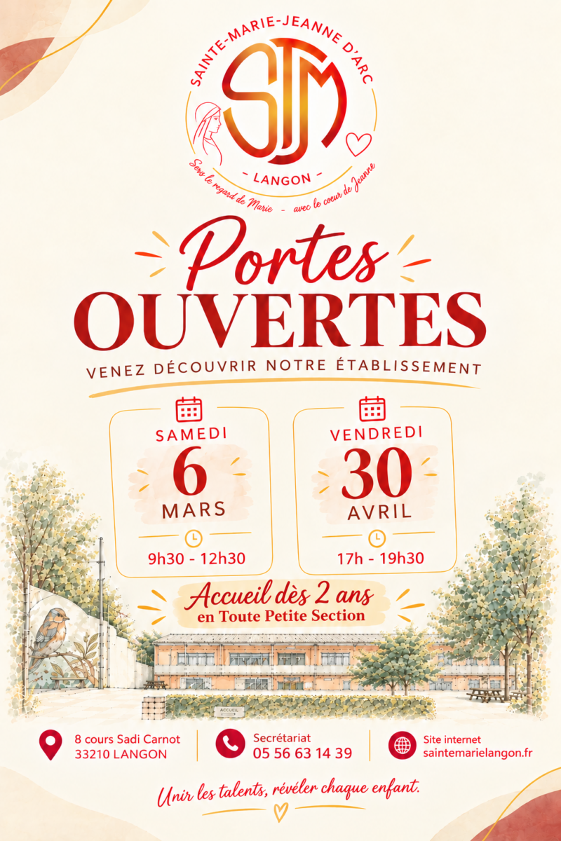 Affiche des portes ouvertes